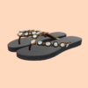 Flip-Flops - Pearl Monroe Black - Schuhe - Uzurii